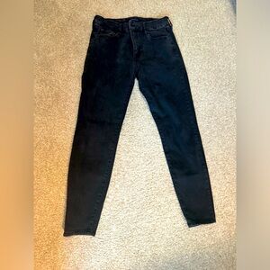 Black high rise curvy jeggings Aeropostale